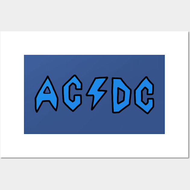 Butt-Head AC/DC - Blue Wall Art by Botak Solid Art